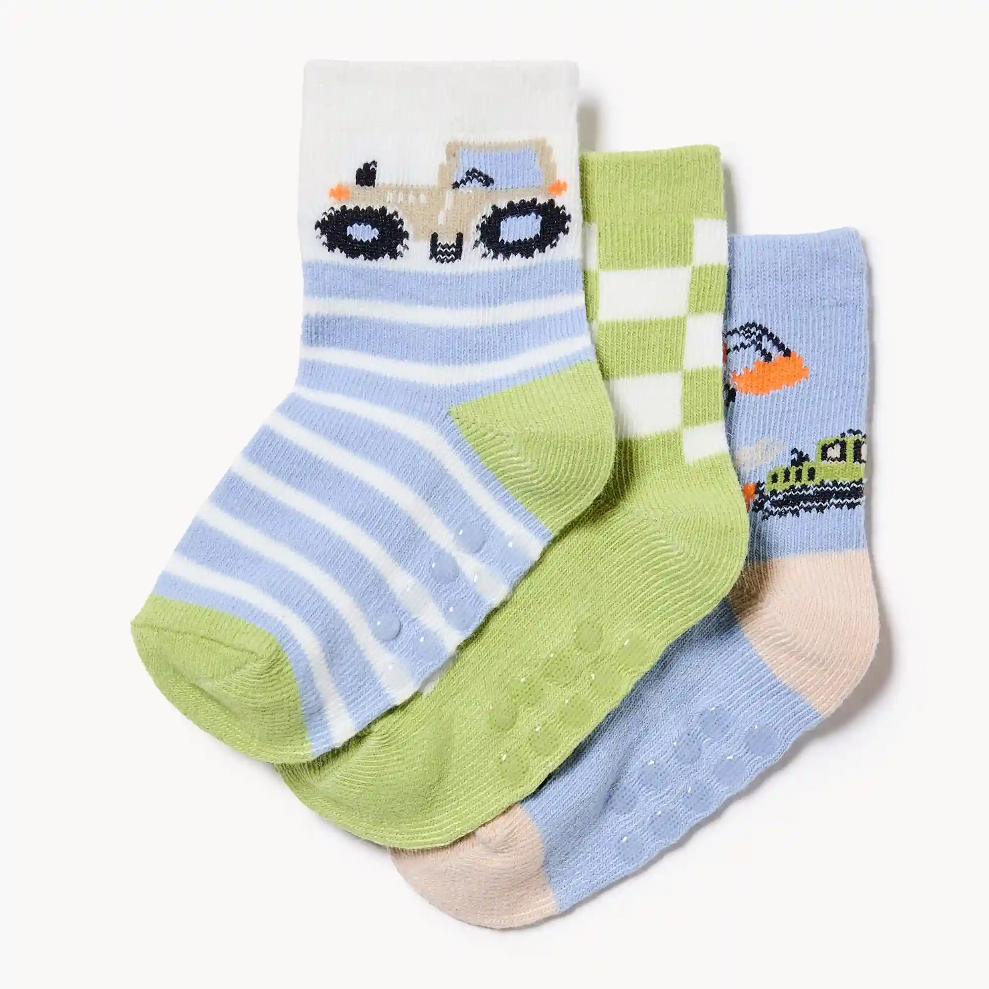Baby Boys' 3-Pack Crew Socks
