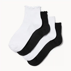 4-Pack Lettuce Edge Anklets