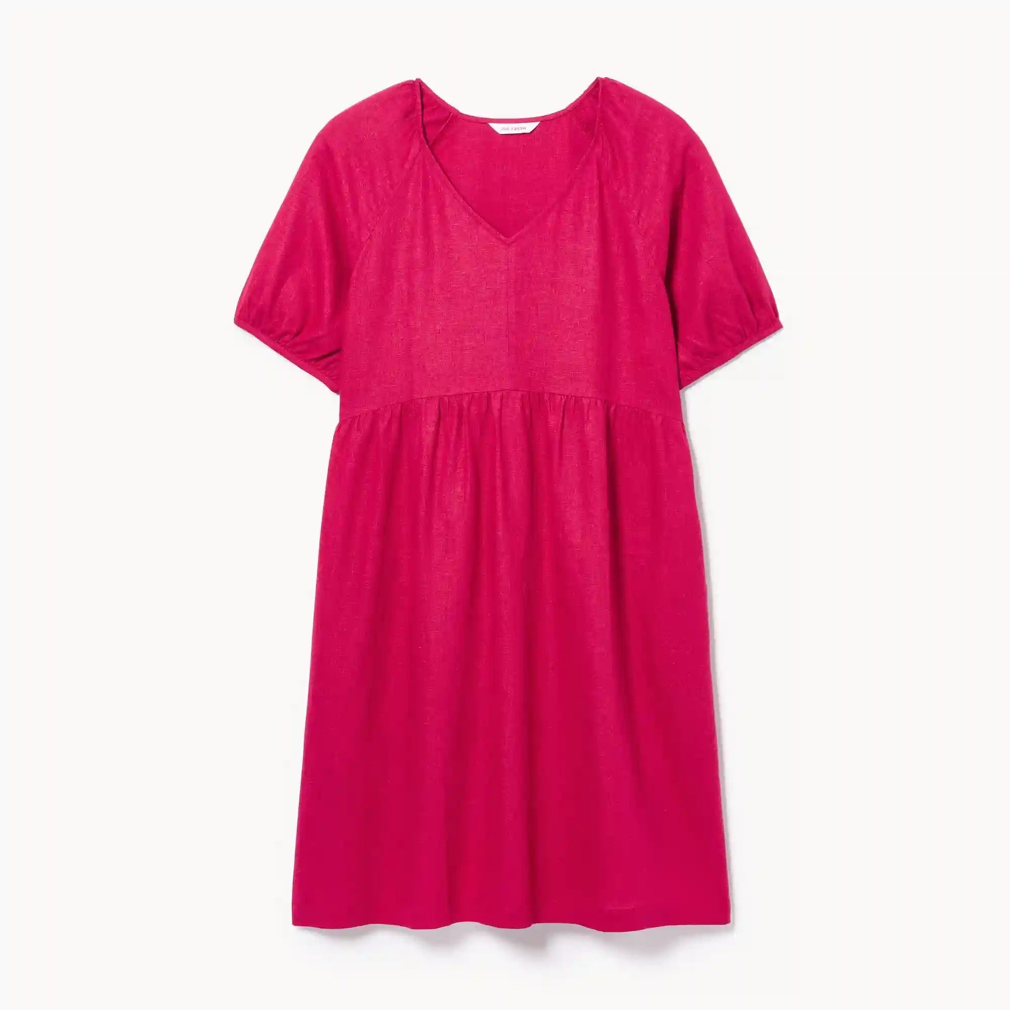Puff Sleeve Midi Dress