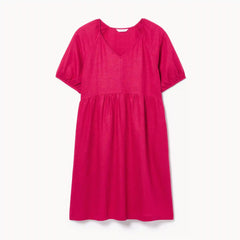 Puff Sleeve Midi Dress