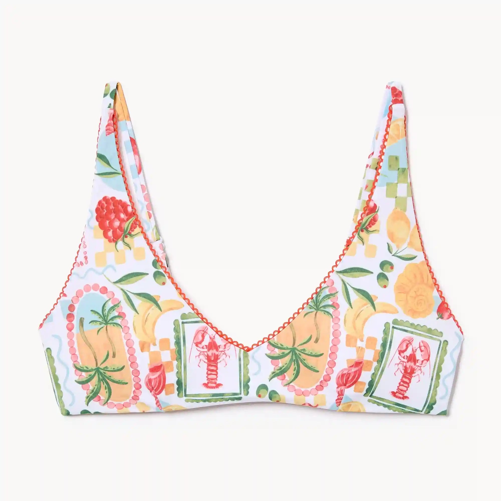 Printed Bikini Top
