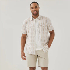 Men's Printed Button-Up Shirt