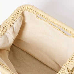 Raffia Clutch