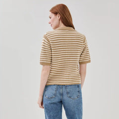 Striped Polo Cardigan