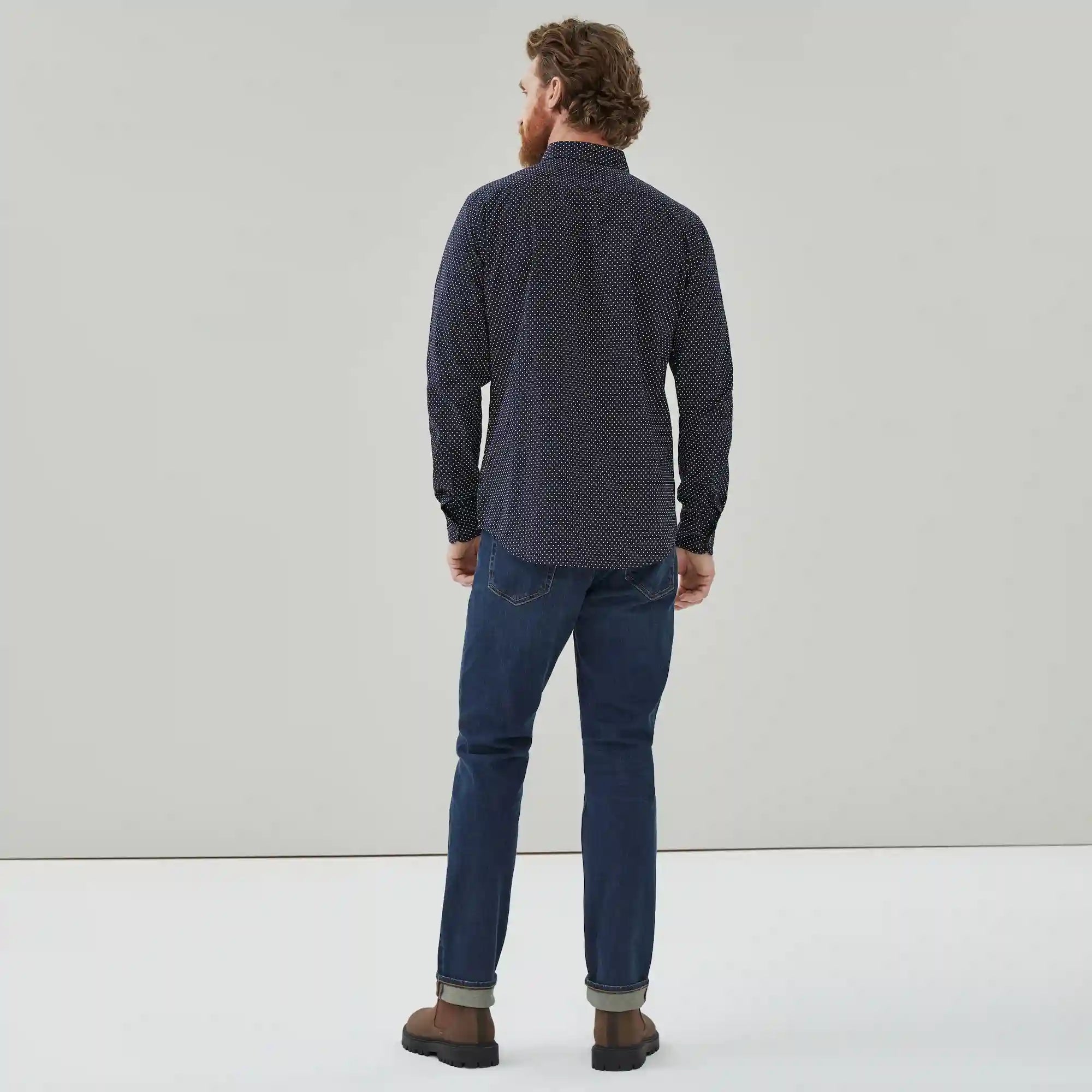 Men's Flex Printed Button-Down Shirt