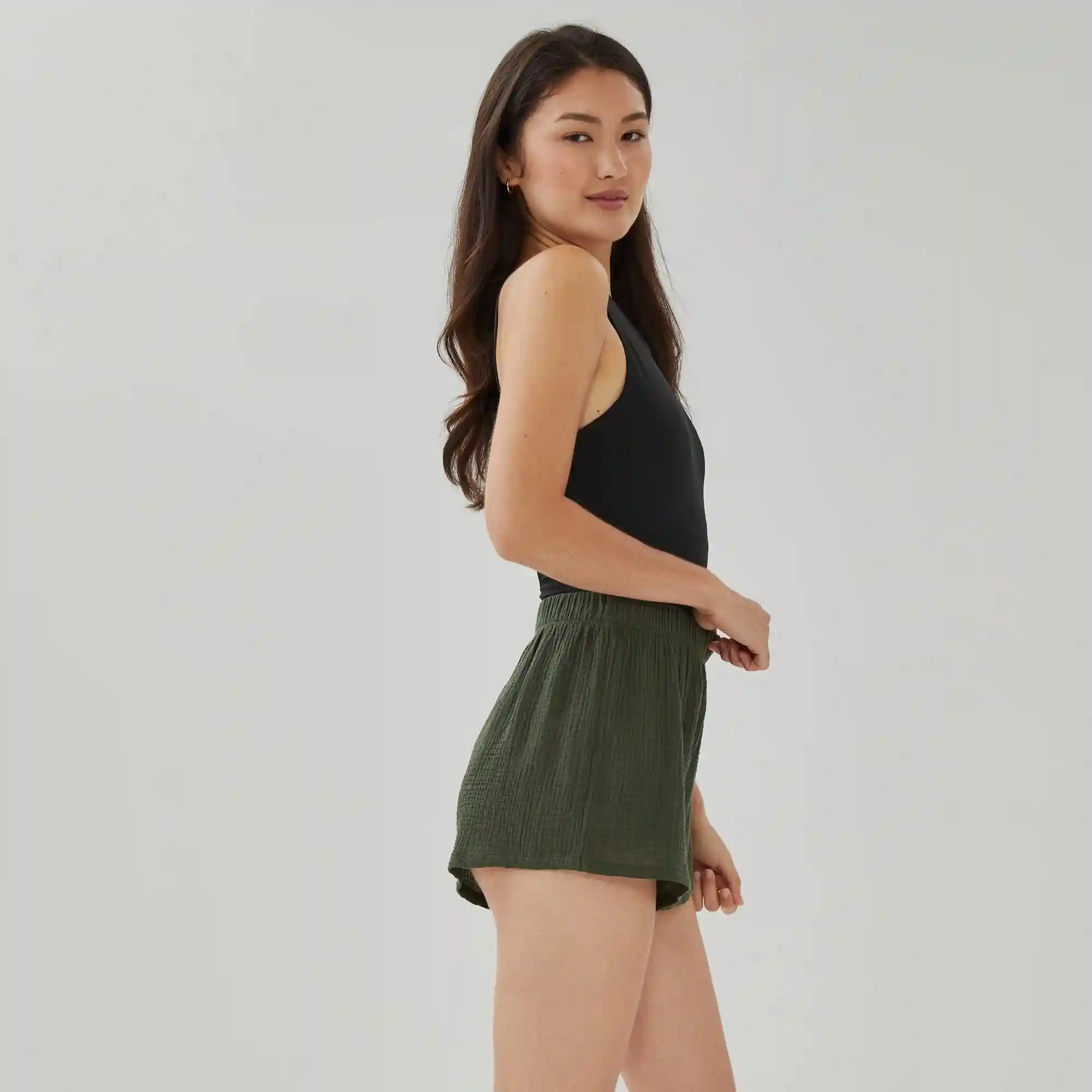 Gauze Short Cover-Up