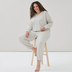Women+ V-Neck Lounge Sweatshirt