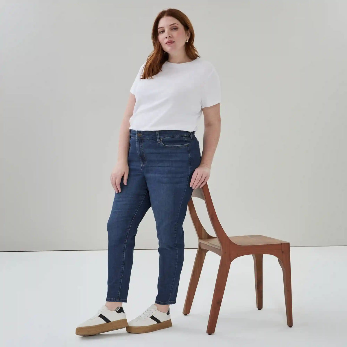 Women+ Dark Wash Classic Slim Fit Jean
