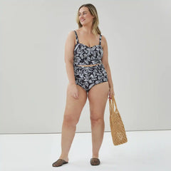 Women+ Printed Ruched Bikini Bottom