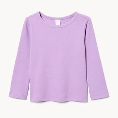 Baby Girlsâ Ribbed Long Sleeve Top
