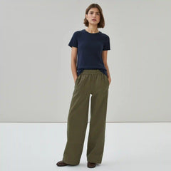 Wide Leg Pull-On Pant