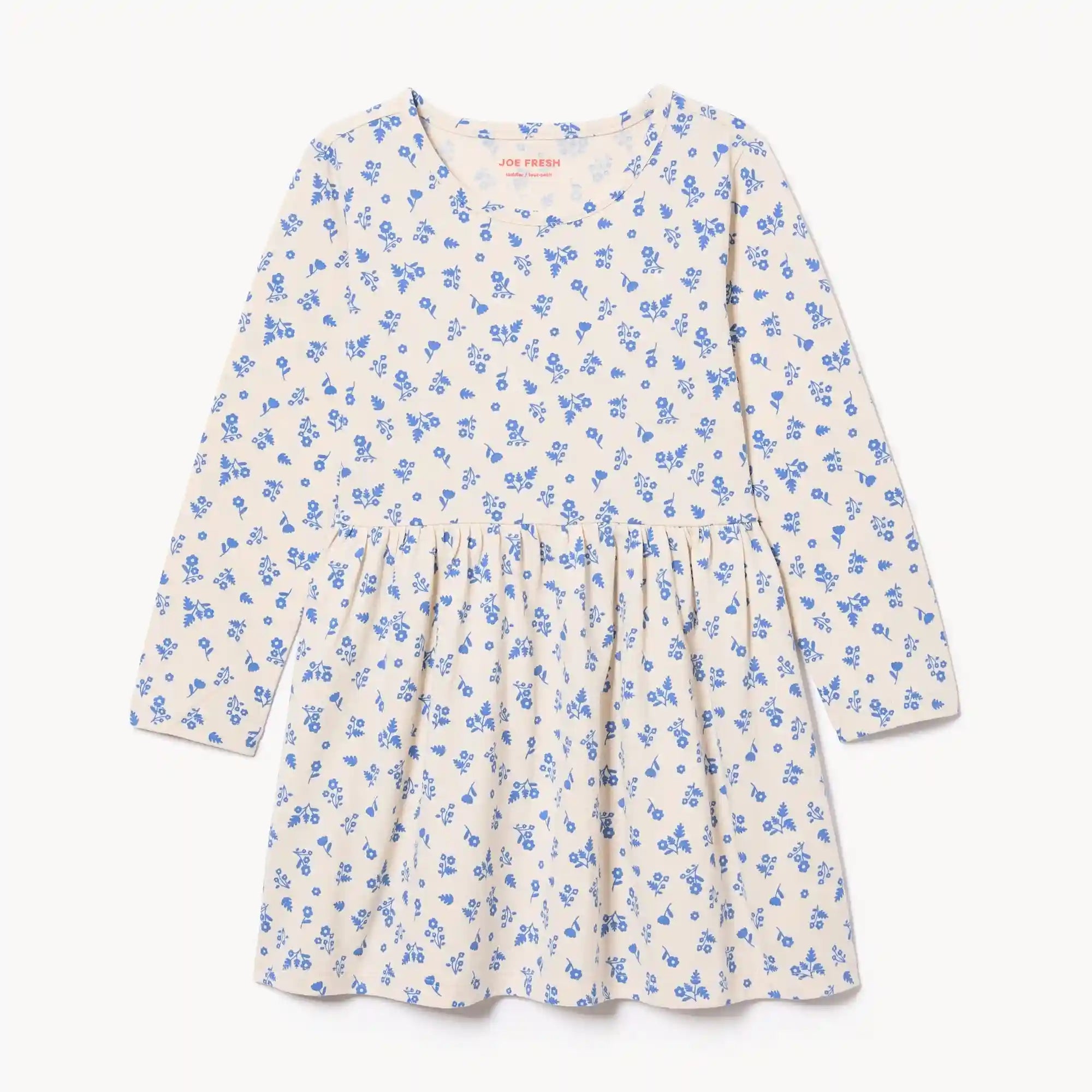 Toddler Girls' Printed Long Sleeve Dress