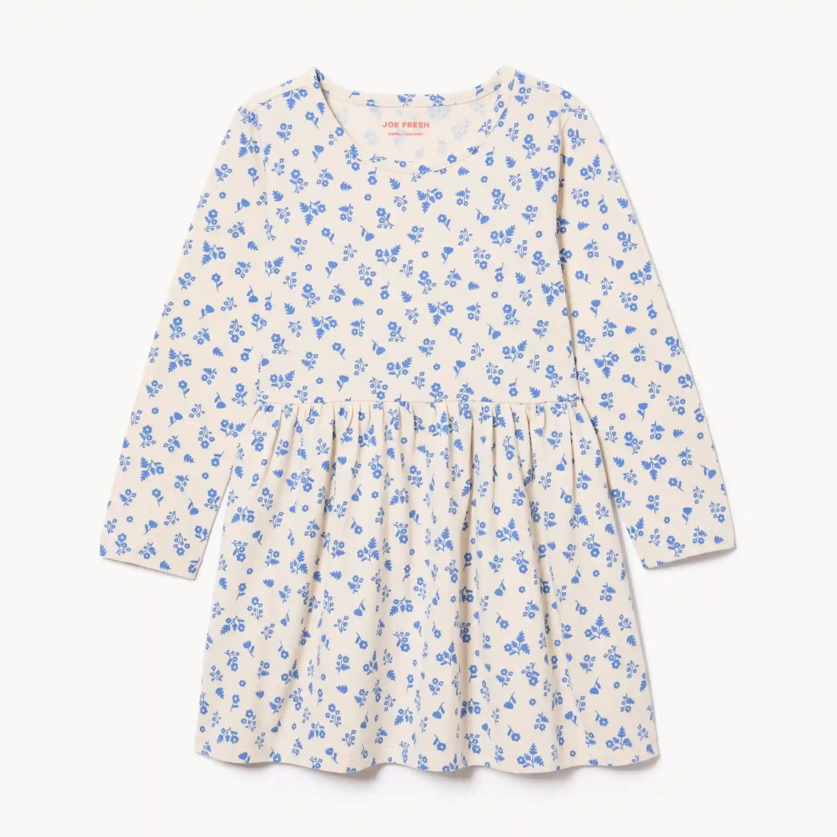 Toddler Girls' Printed Long Sleeve Dress