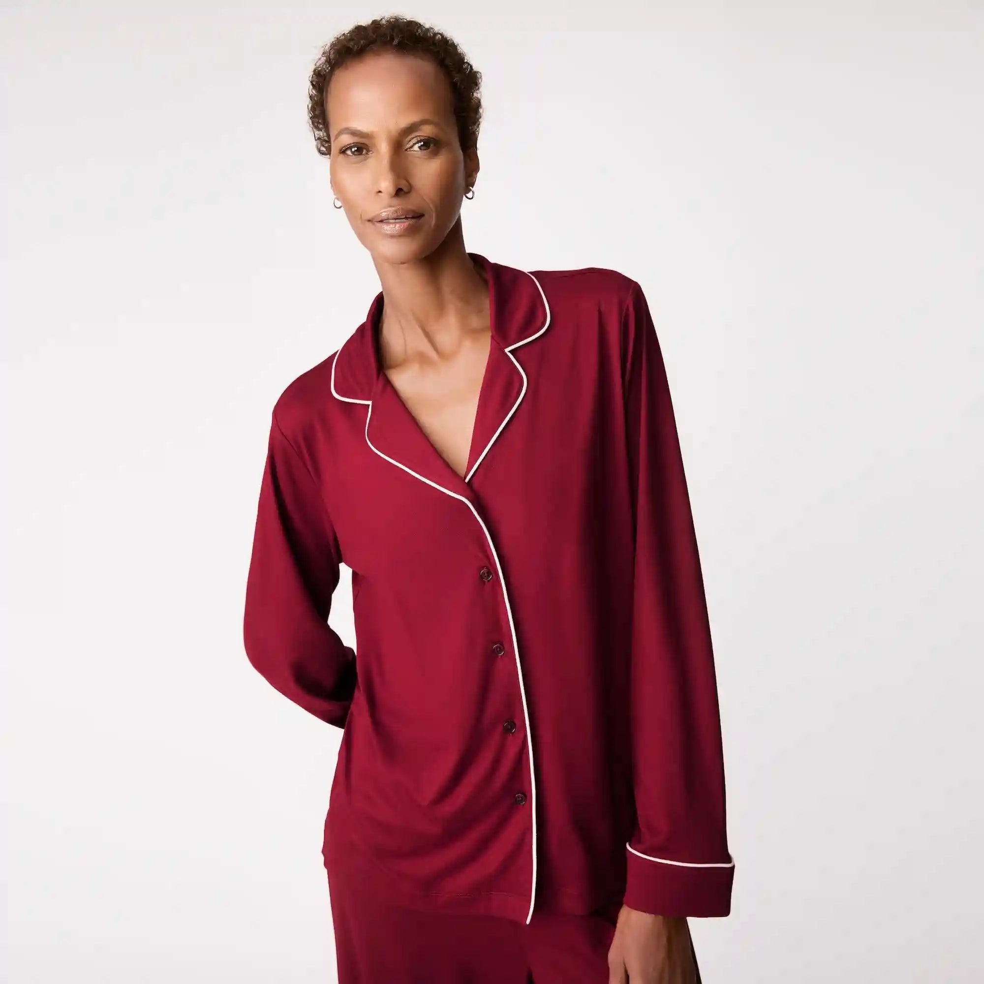 Notch Collar Sleep Shirt