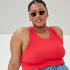 Women+ Ribbed Racerback Tank