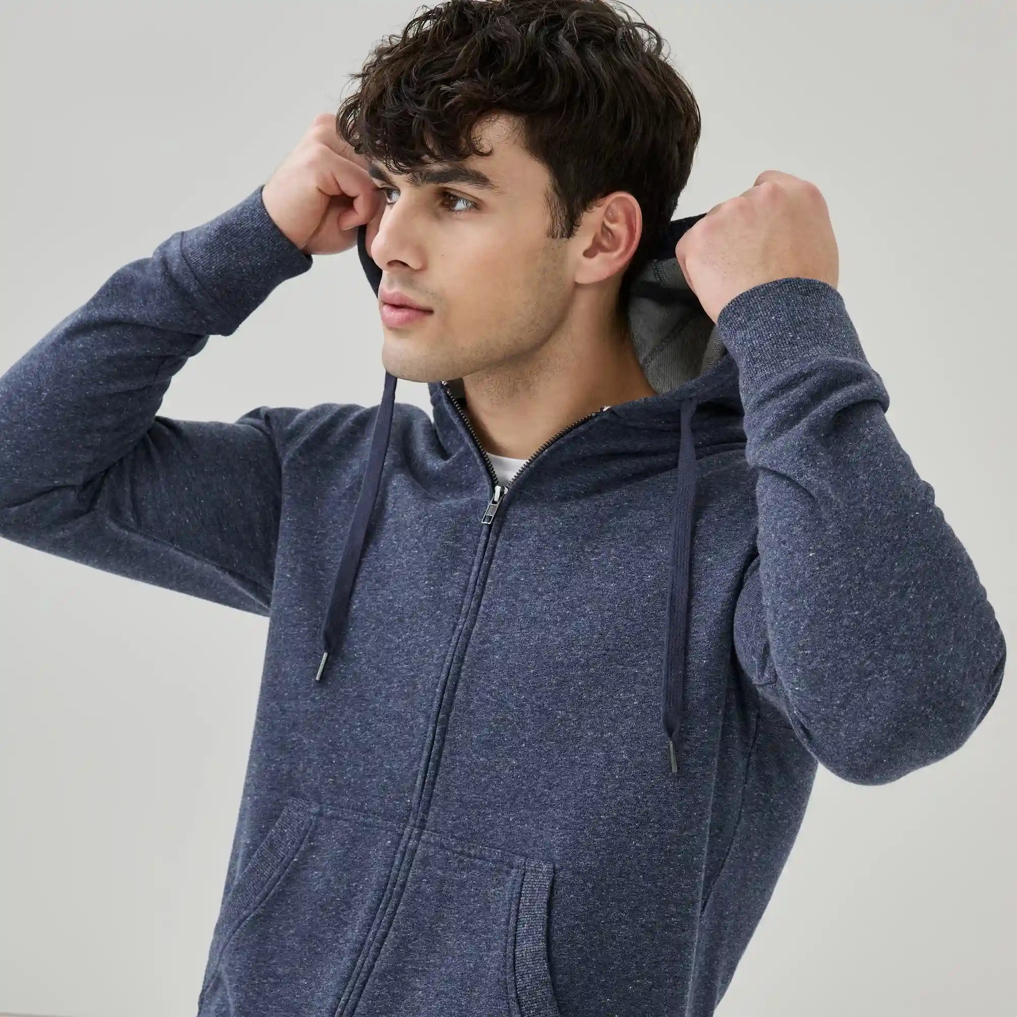Men's Active Terry Zip-Up Hoodie