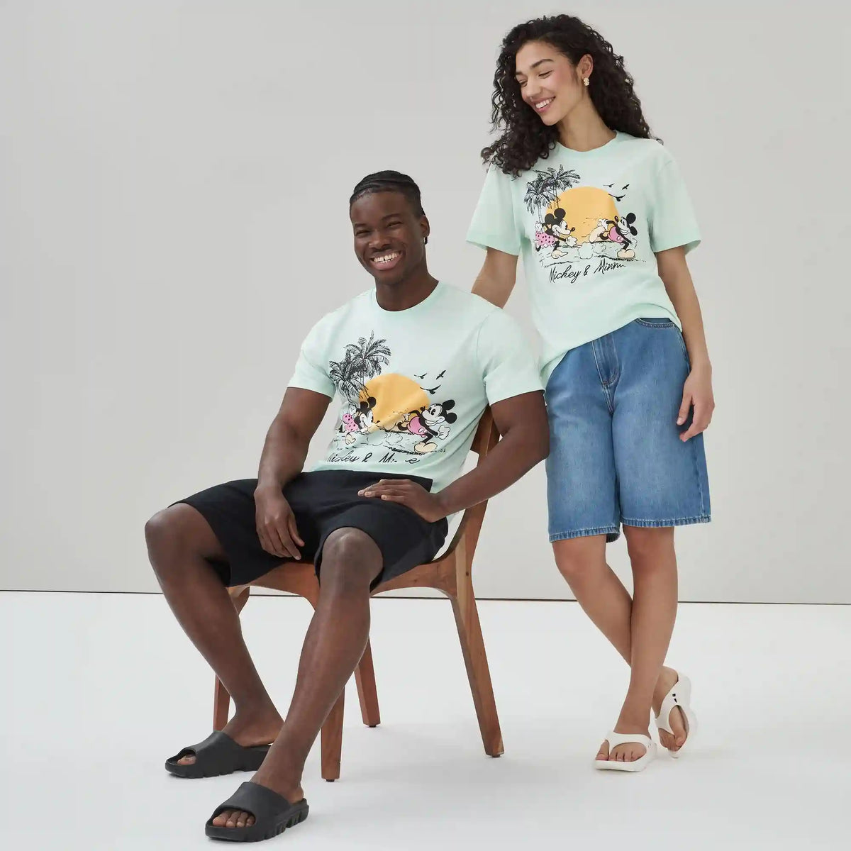 Adult Disney Mickey and Minnie Mouse T-Shirt