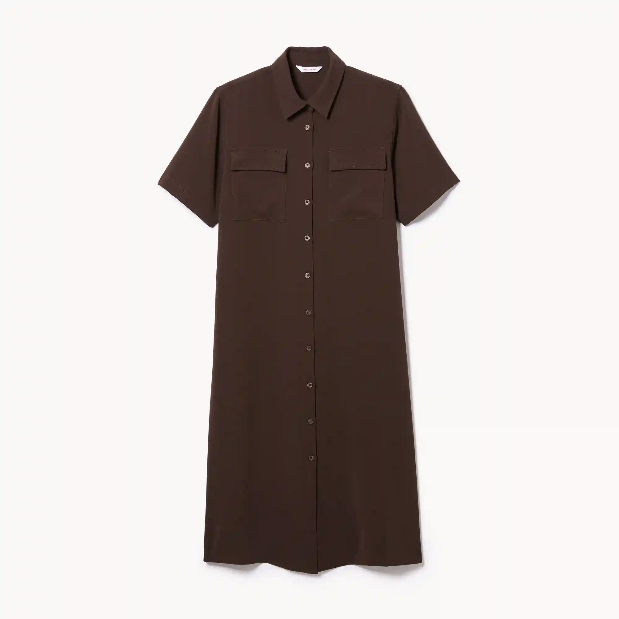 Crepe Shirt Dress