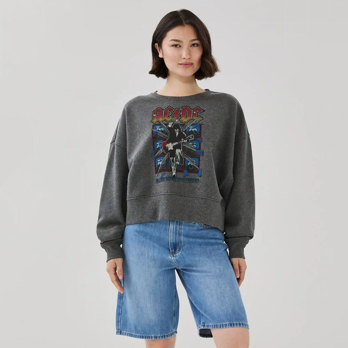 AC/DC Cropped Sweater