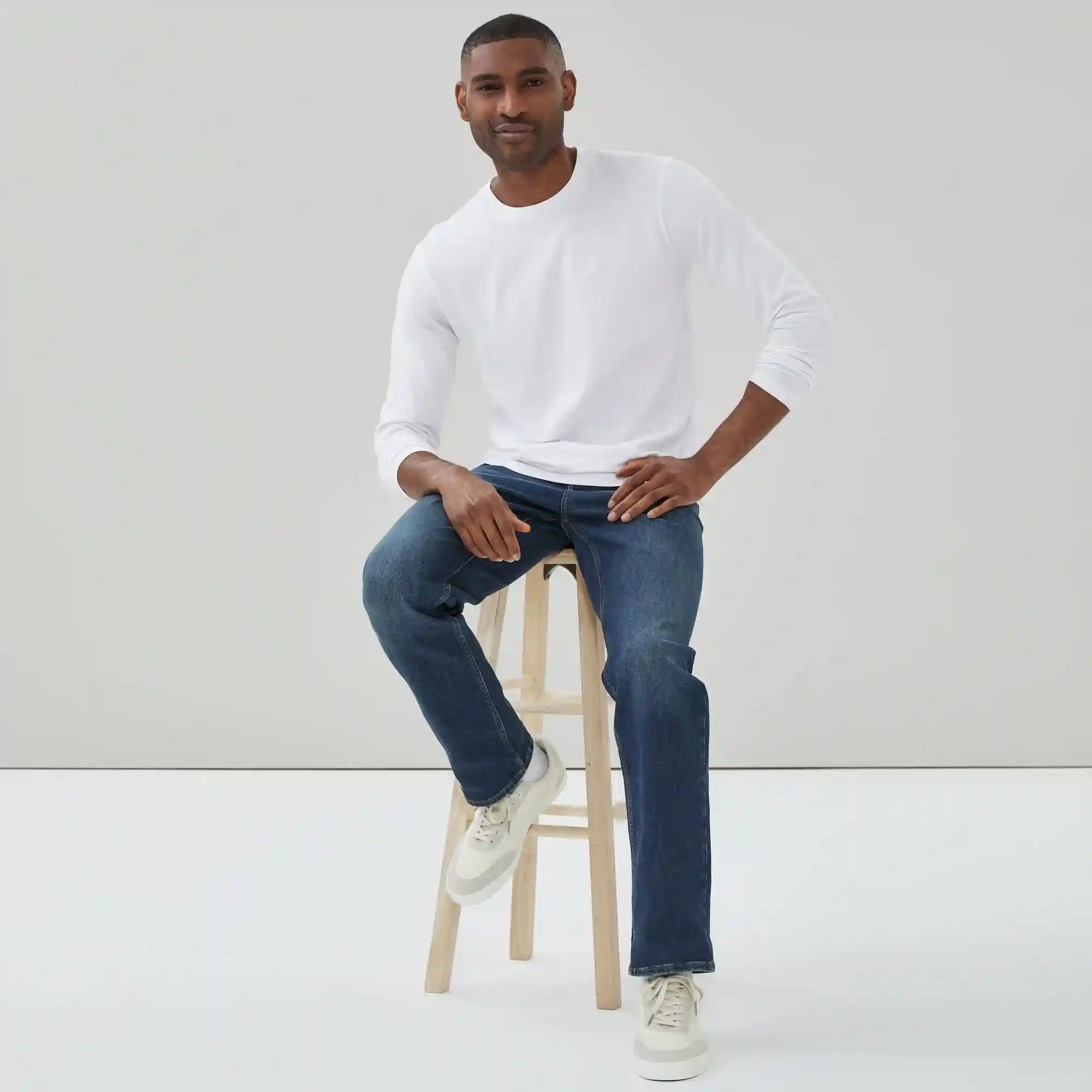 Men's Organic Cotton Crewneck Long Sleeve