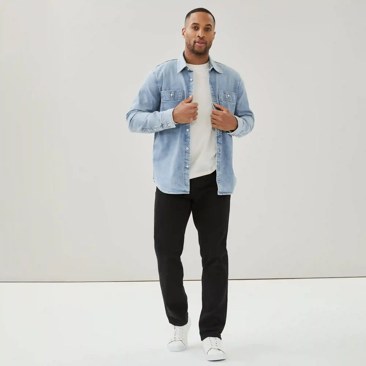 Men's Denim Work Shirt