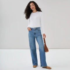 High Rise Wide Leg Jean