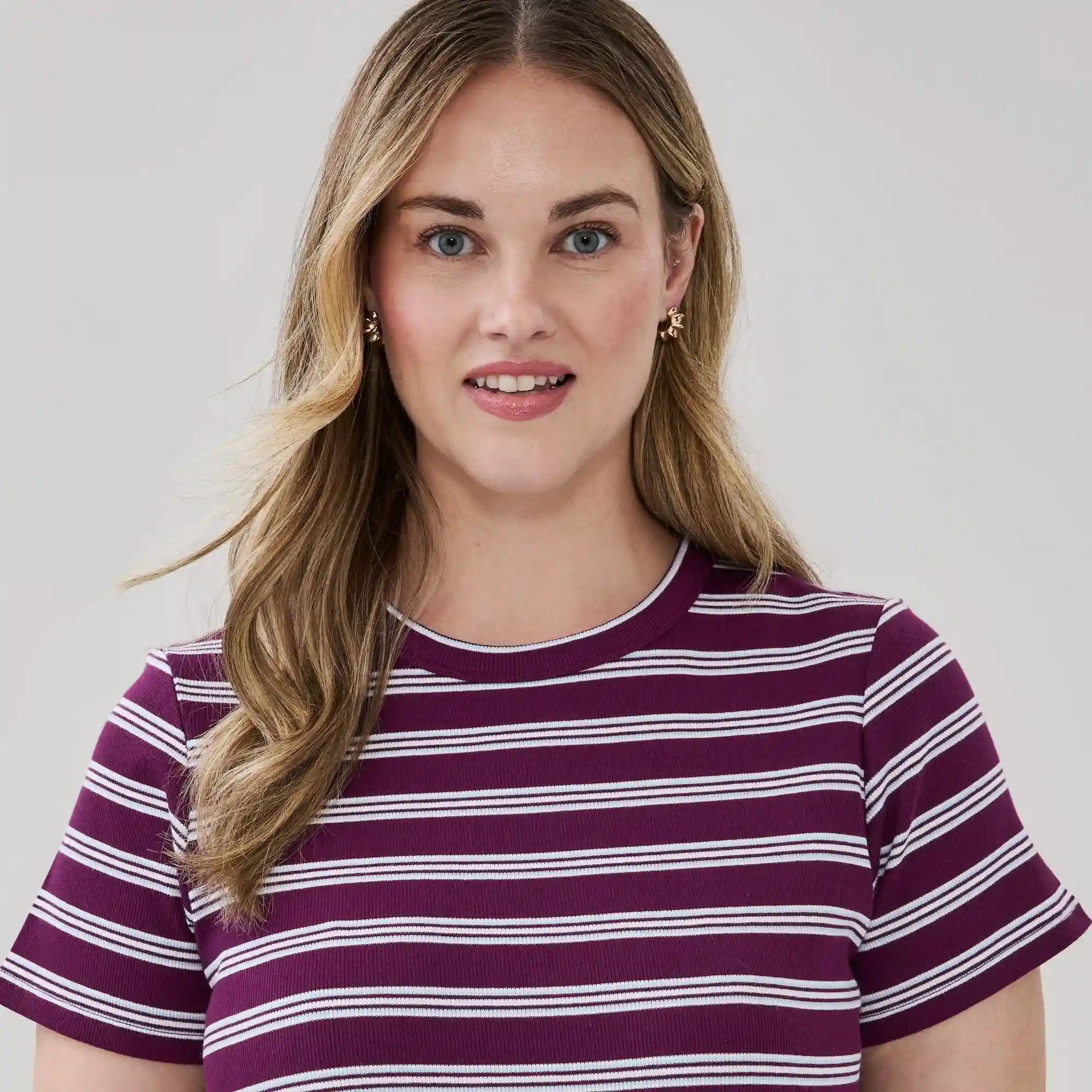 Women+ Slim Fit Ribbed T-Shirt