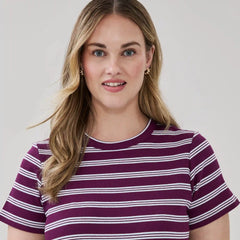 Women+ Slim Fit Ribbed T-Shirt