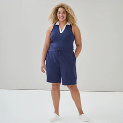 Women+ Cropped Golf Polo Tank