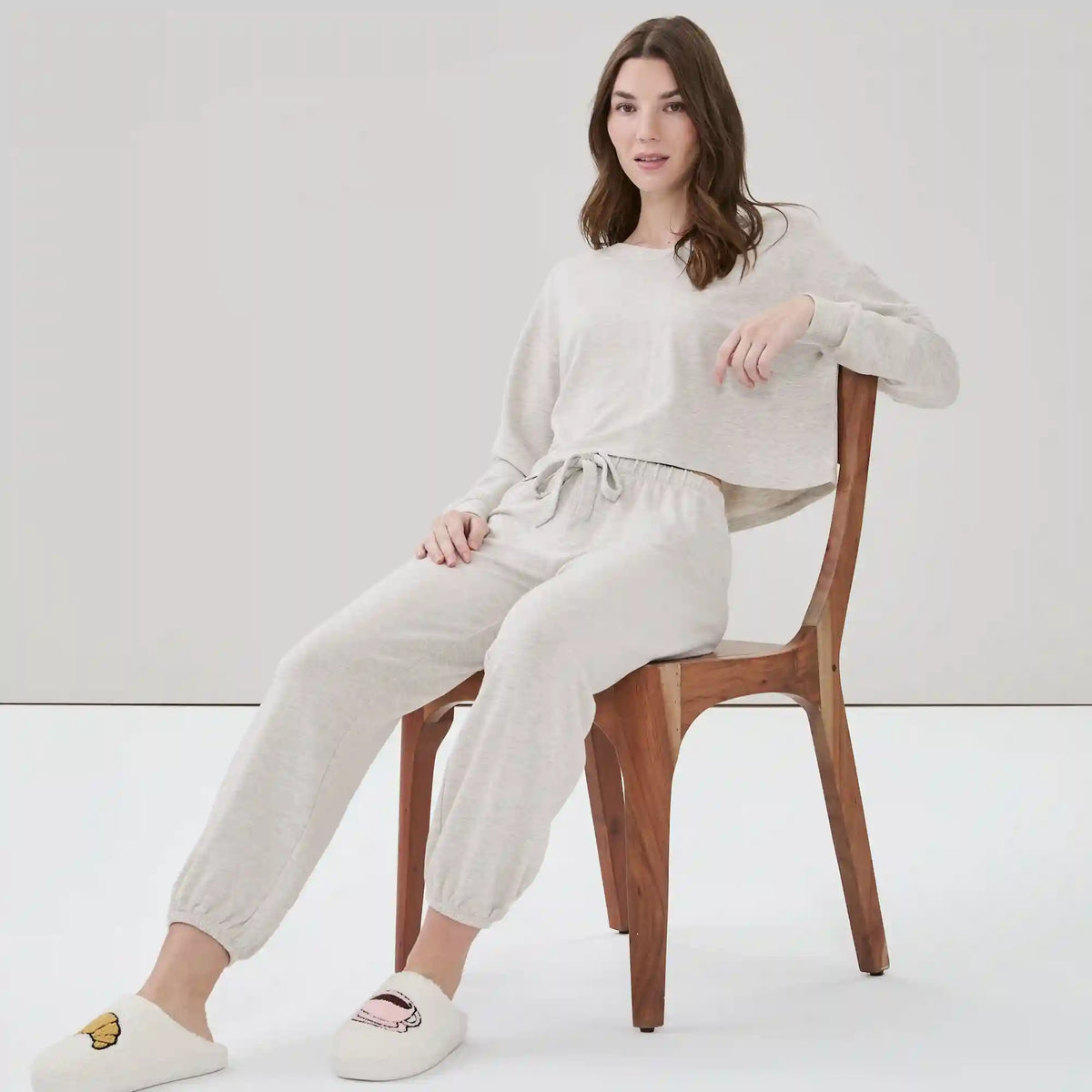 V-Neck Lounge Sweatshirt