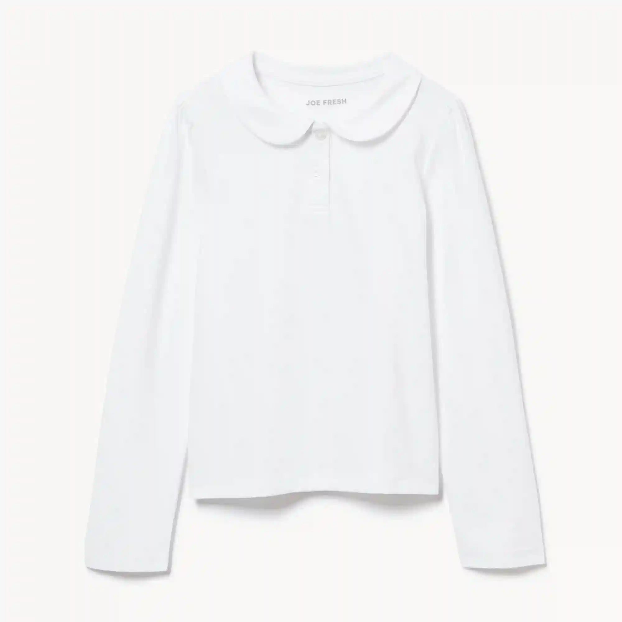 Kid Girls' Collared Uniform Long Sleeve Top