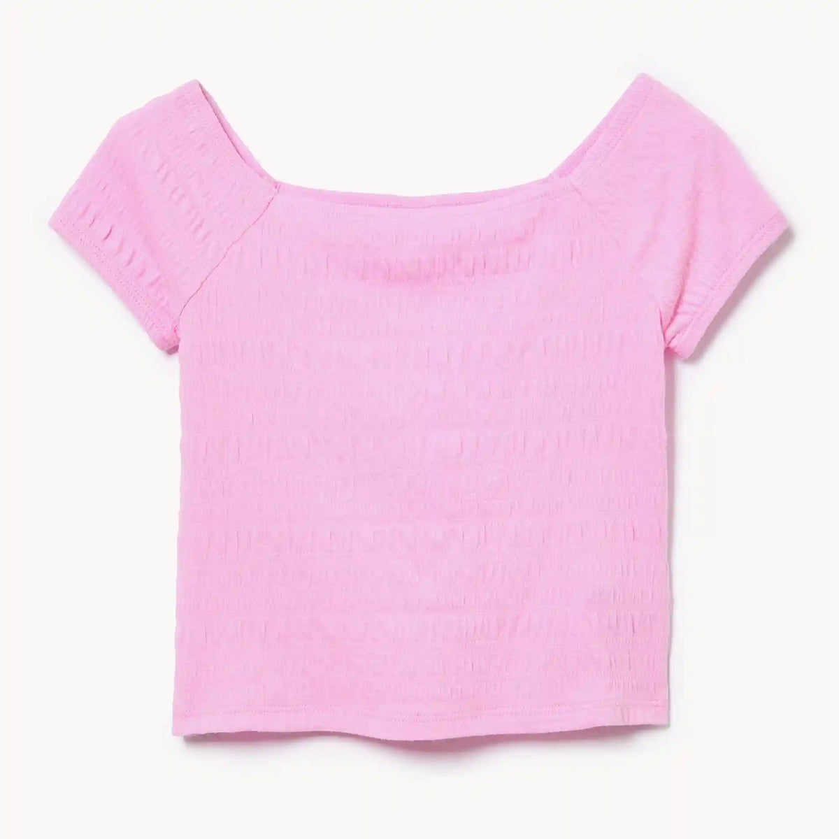 Tween Girls' Knit Smocked T-Shirt