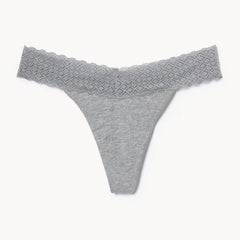 Cotton Lace Thong