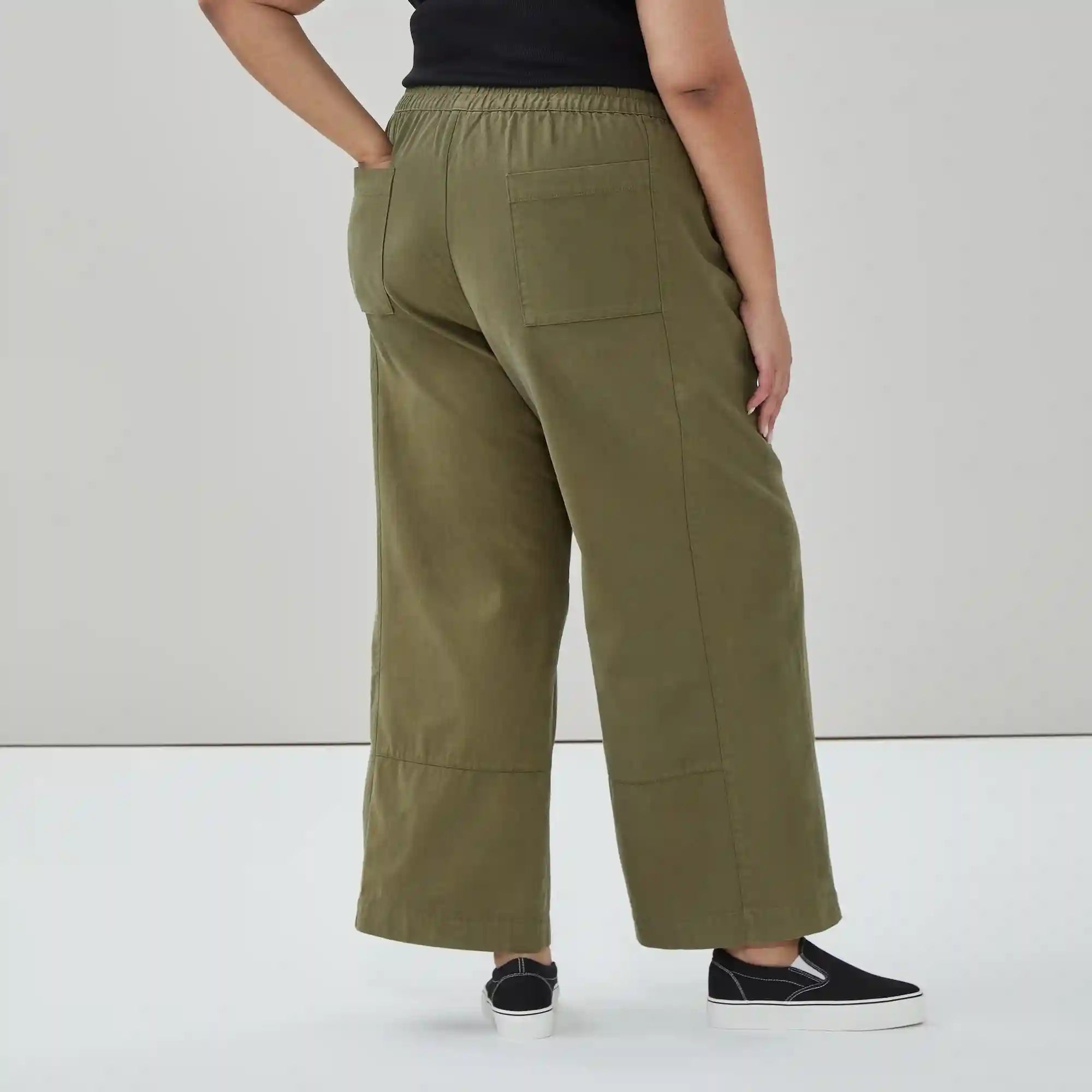 Women+ Wide Leg Pull-On Pant