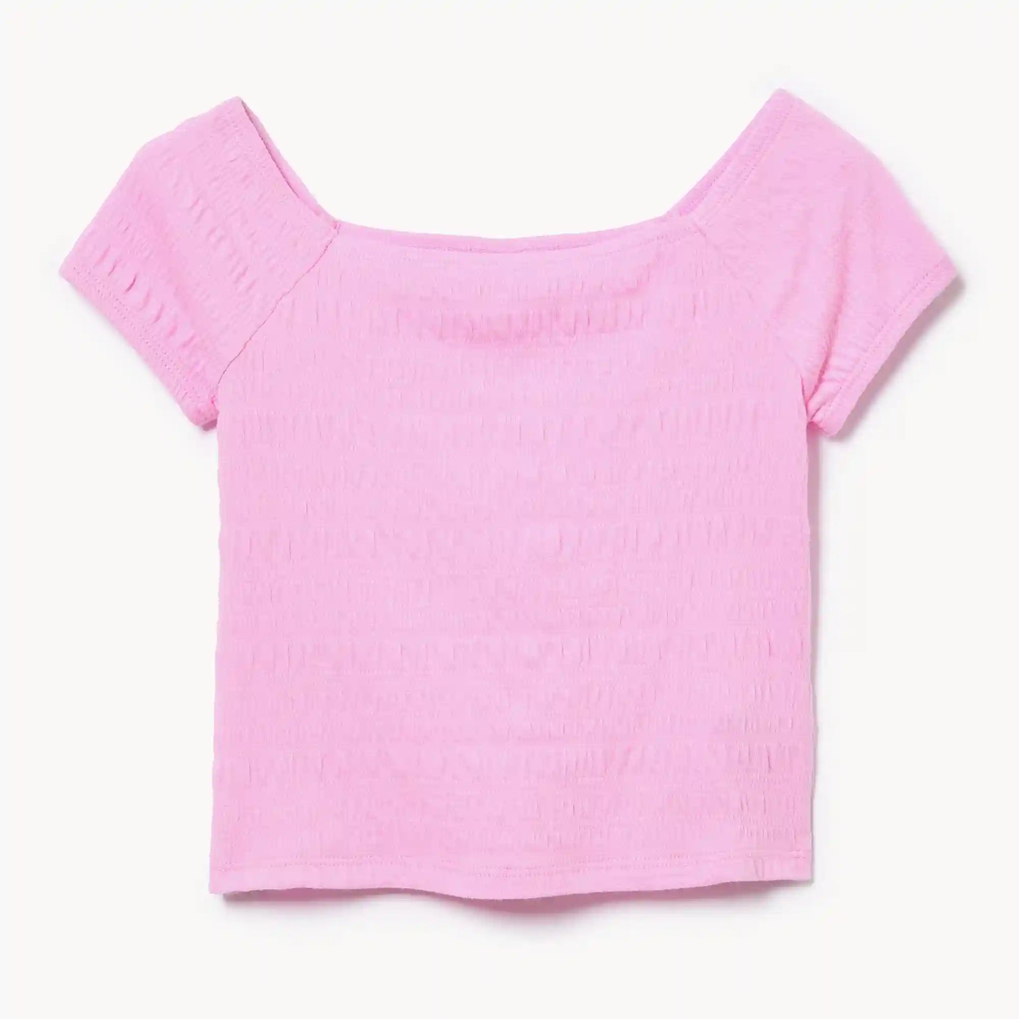 Tween Girls' Knit Smocked T-Shirt