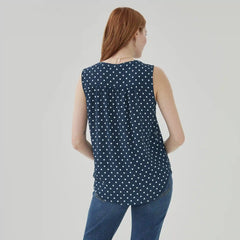 Printed V-Neck Tank Top