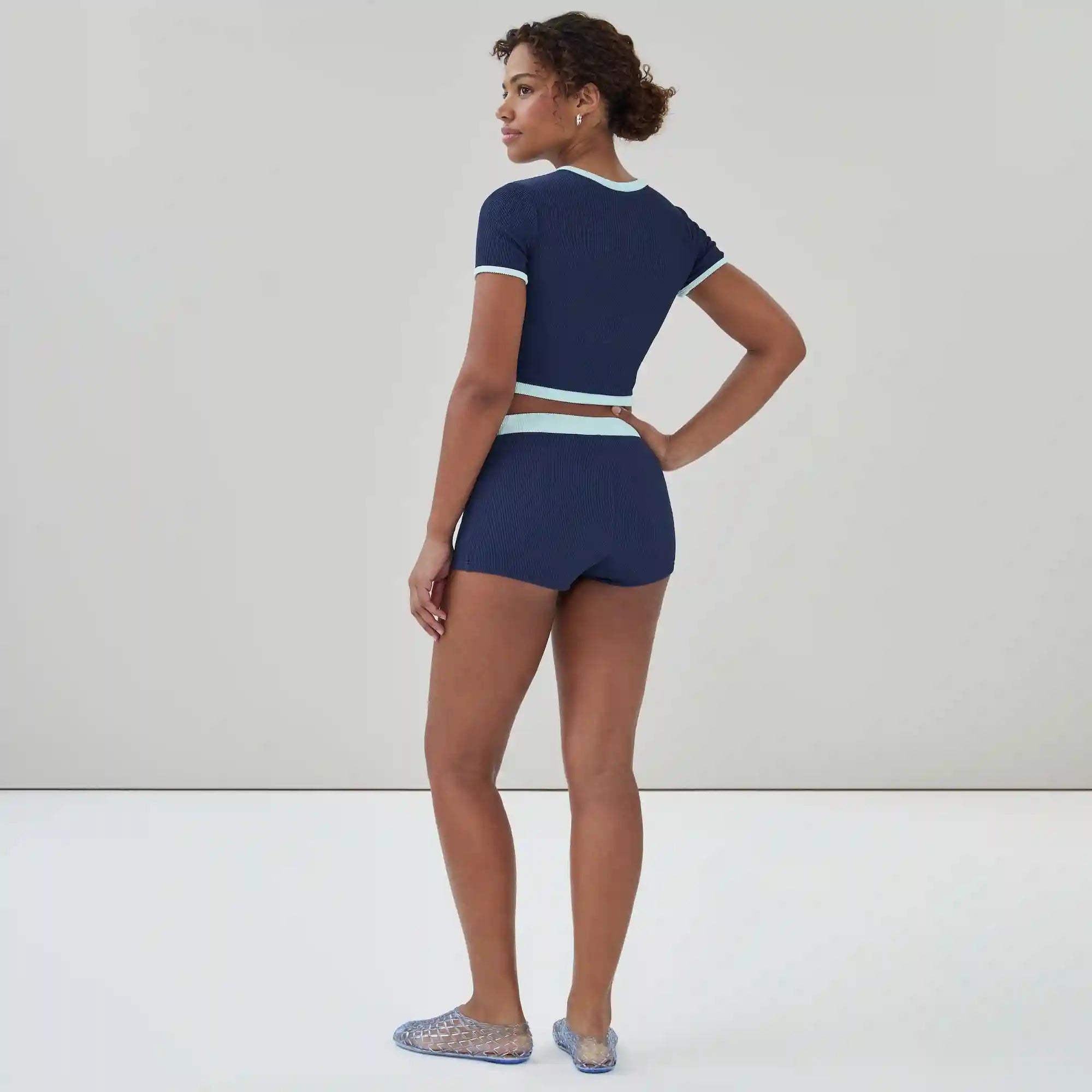 Cropped Swim Top