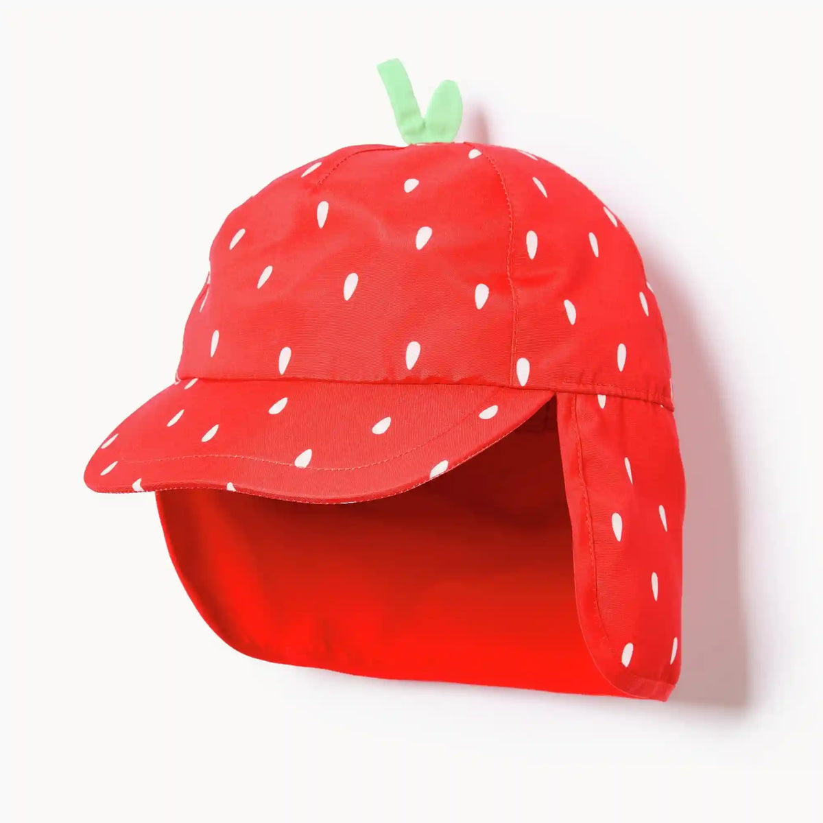Toddler Girls' Strawberry Swim Neck Flap Hat