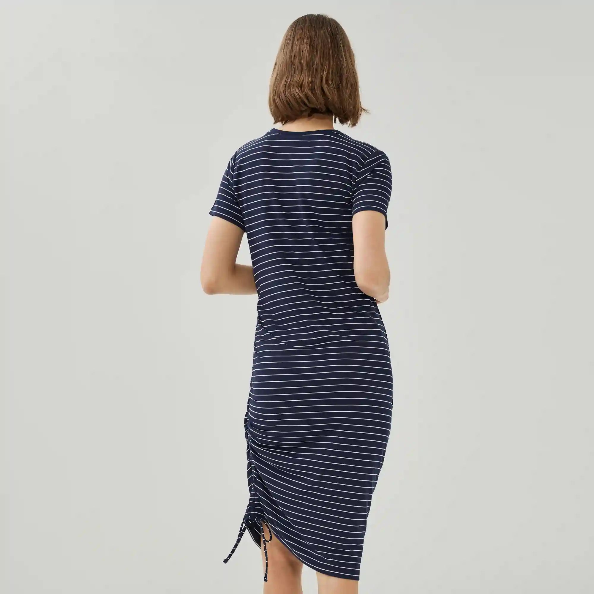 Side Ruched Midi Dress