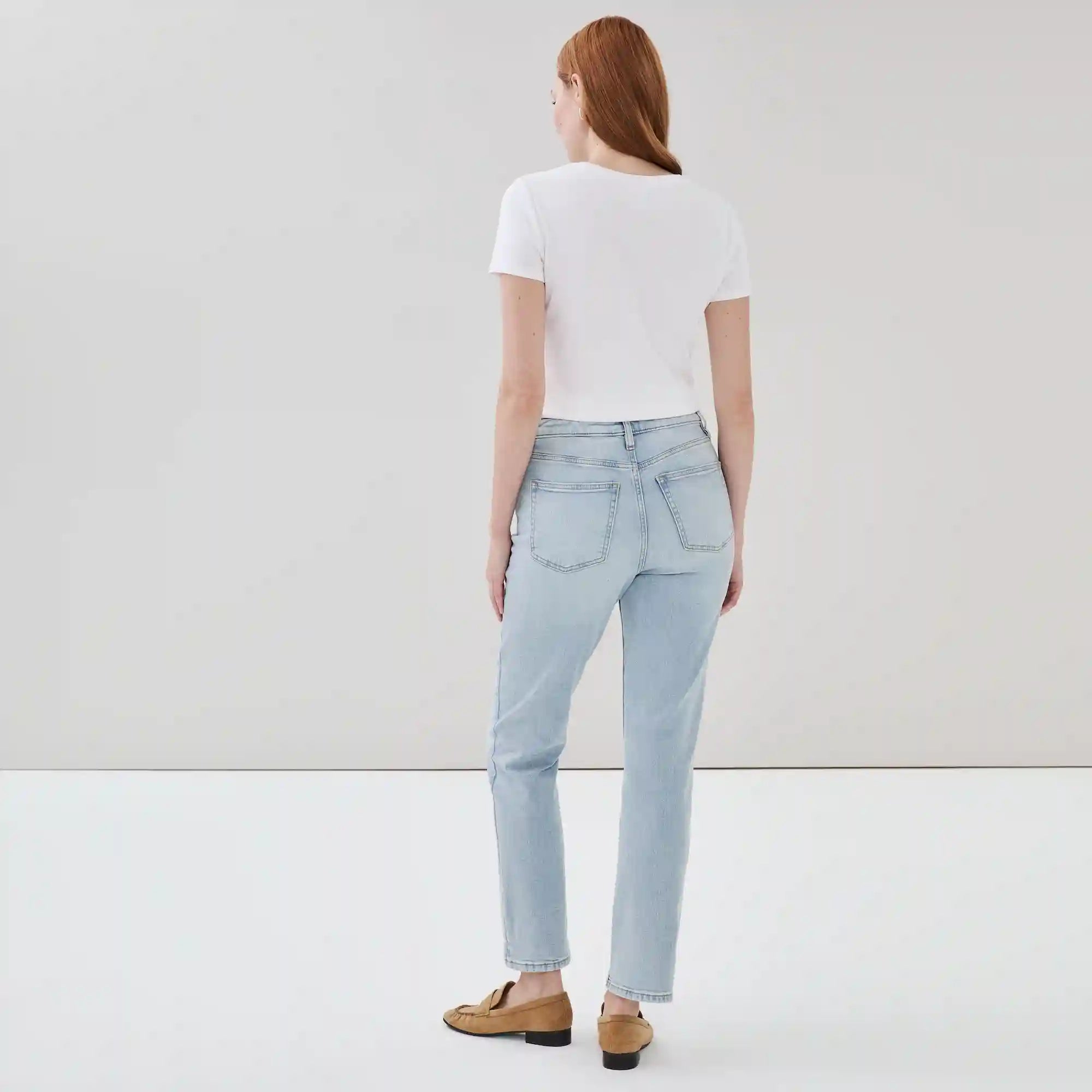 High Rise Straight Leg Jean