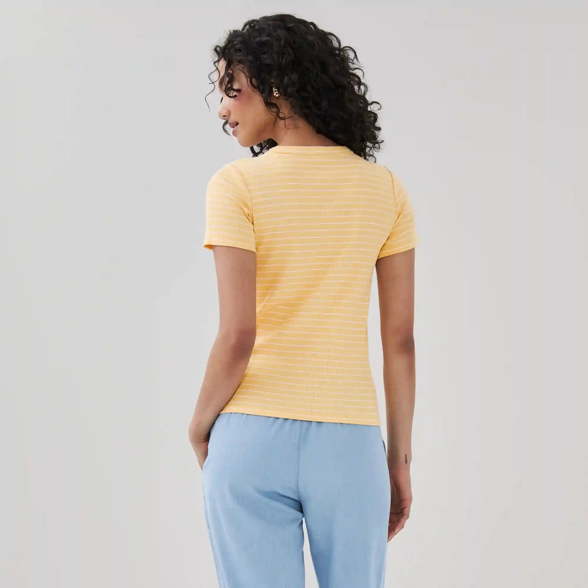 Slim Fit Ribbed T-Shirt