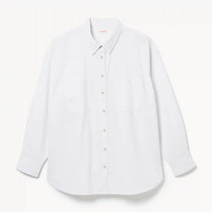Women+ Oversized Linen Cotton Button-Up Shirt