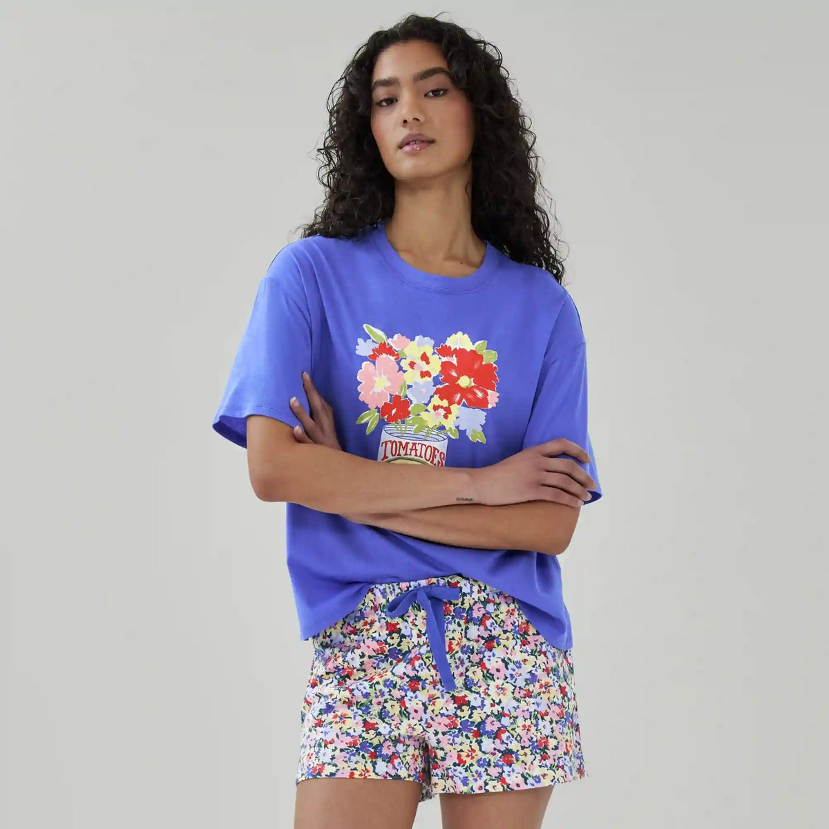 Printed Sleep Short
