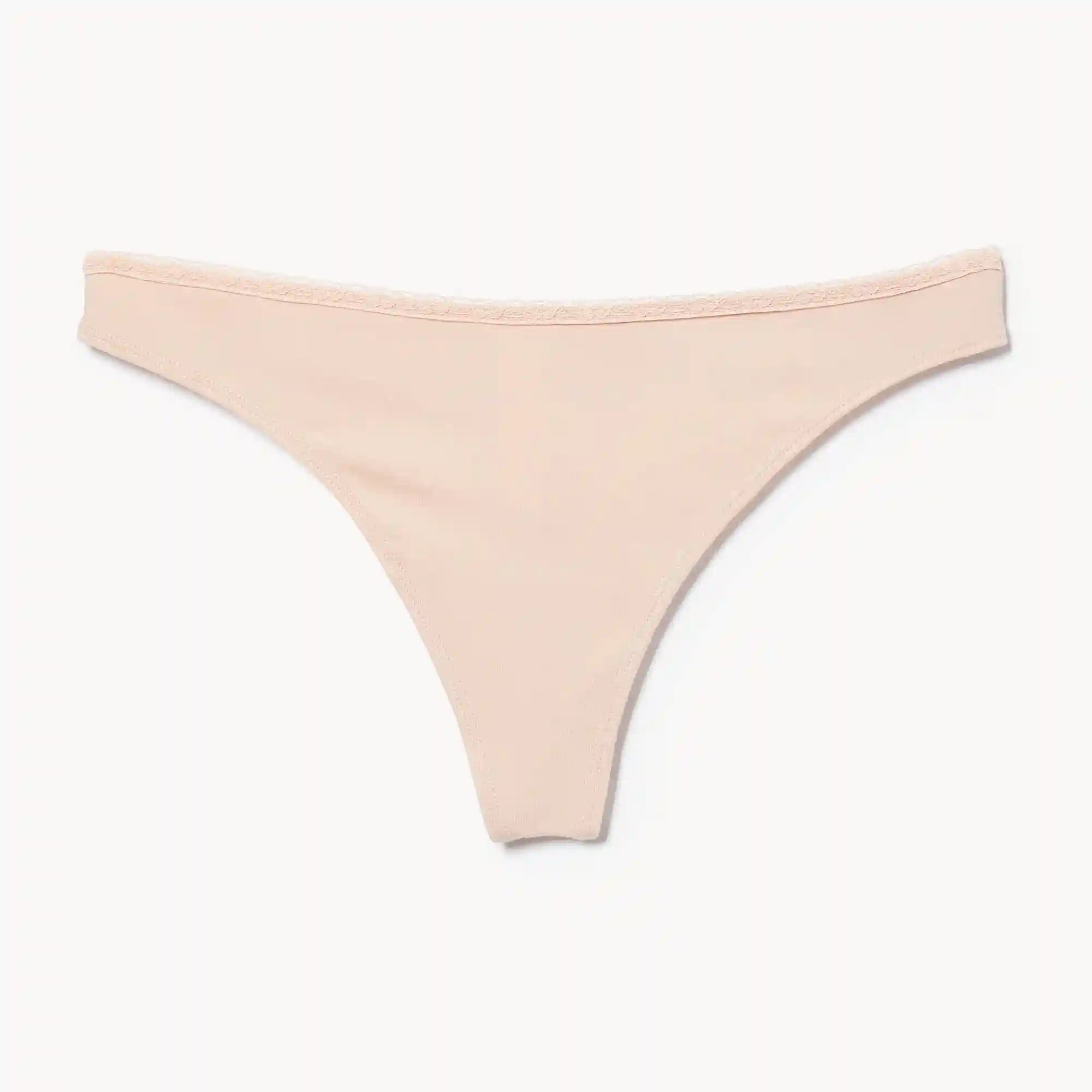Cotton Lace Thong