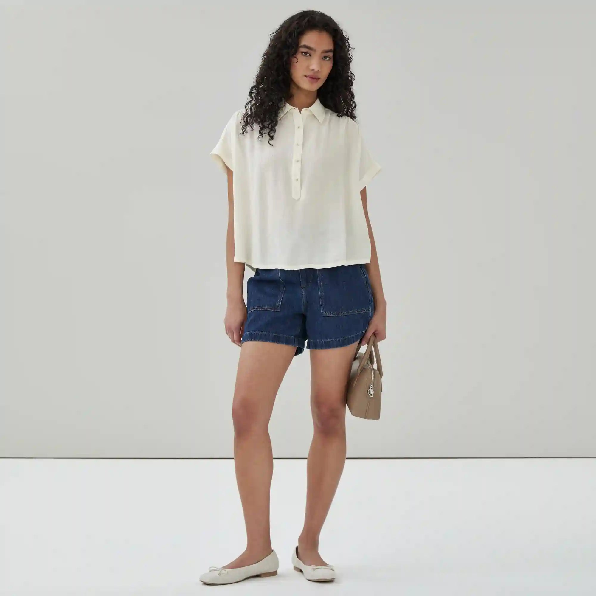 Twill Button-Up Shirt