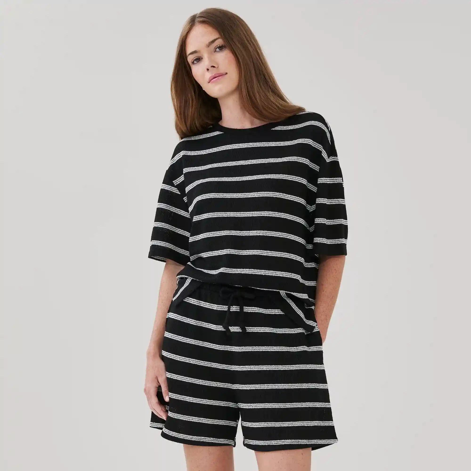 Striped Pull-On Short