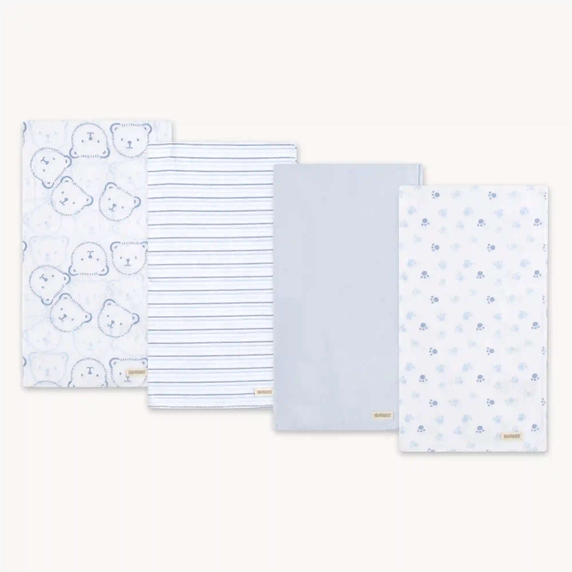 Newborn Huggies Organic Cotton Blanket 4-Pack