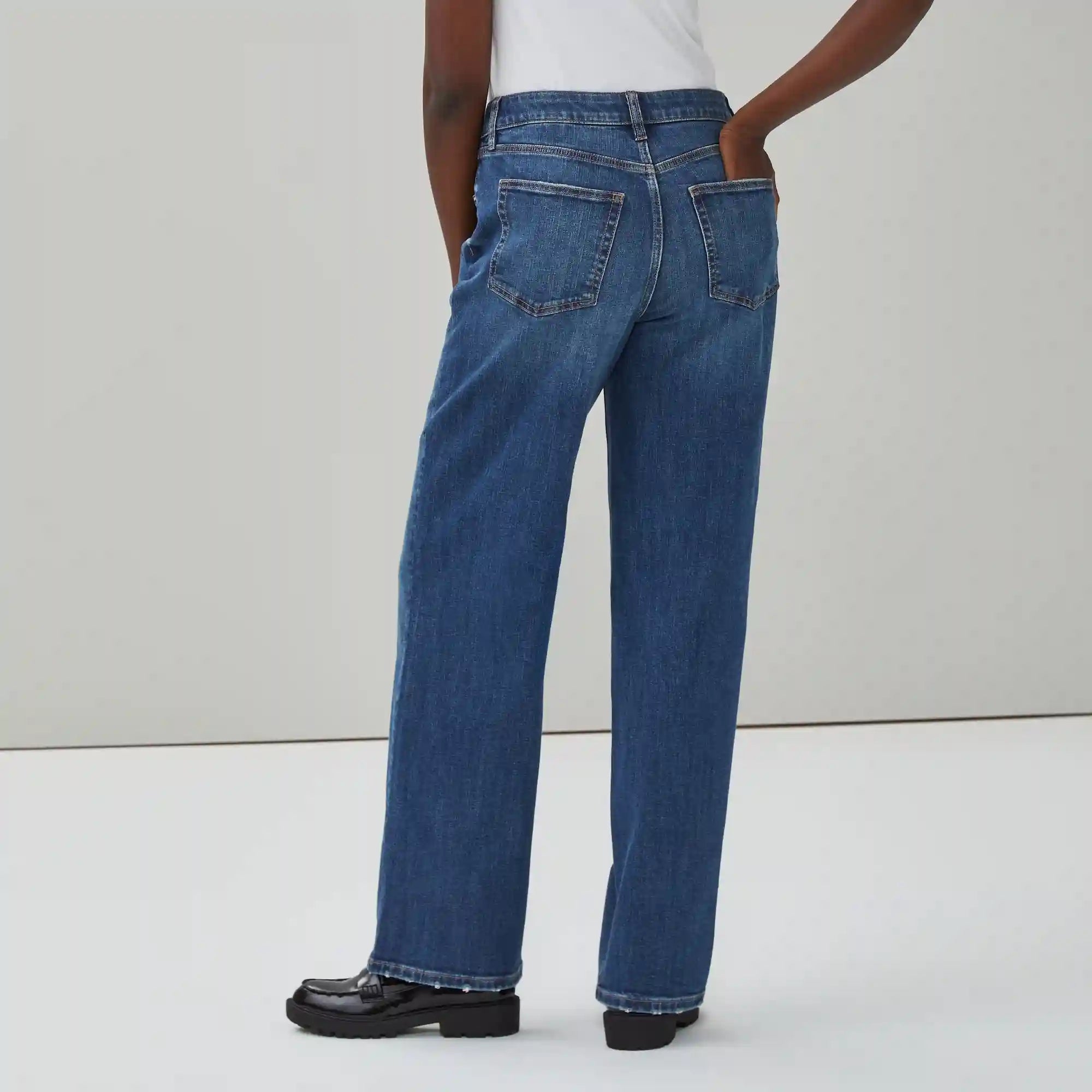 Wide Leg Dark Wash Jean