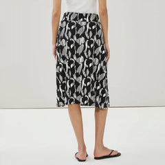 Printed Midi Skirt
