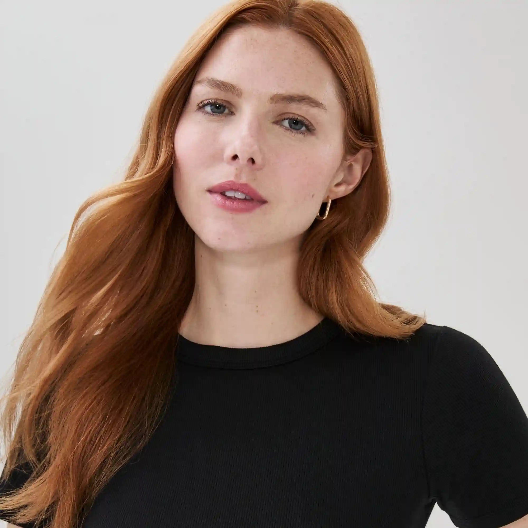 Slim-Fit Ribbed T-Shirt